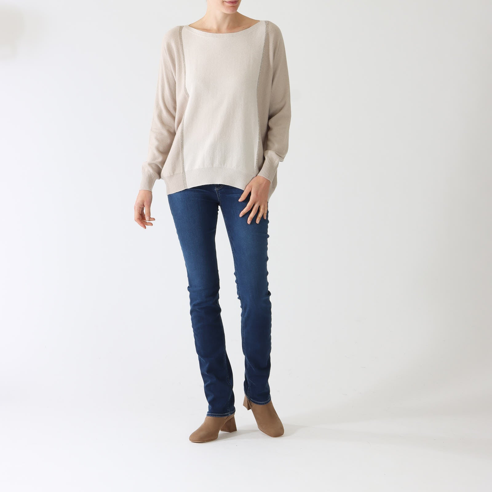 Vaniglia Nocciola Cashmere & Wool Blend Sweater