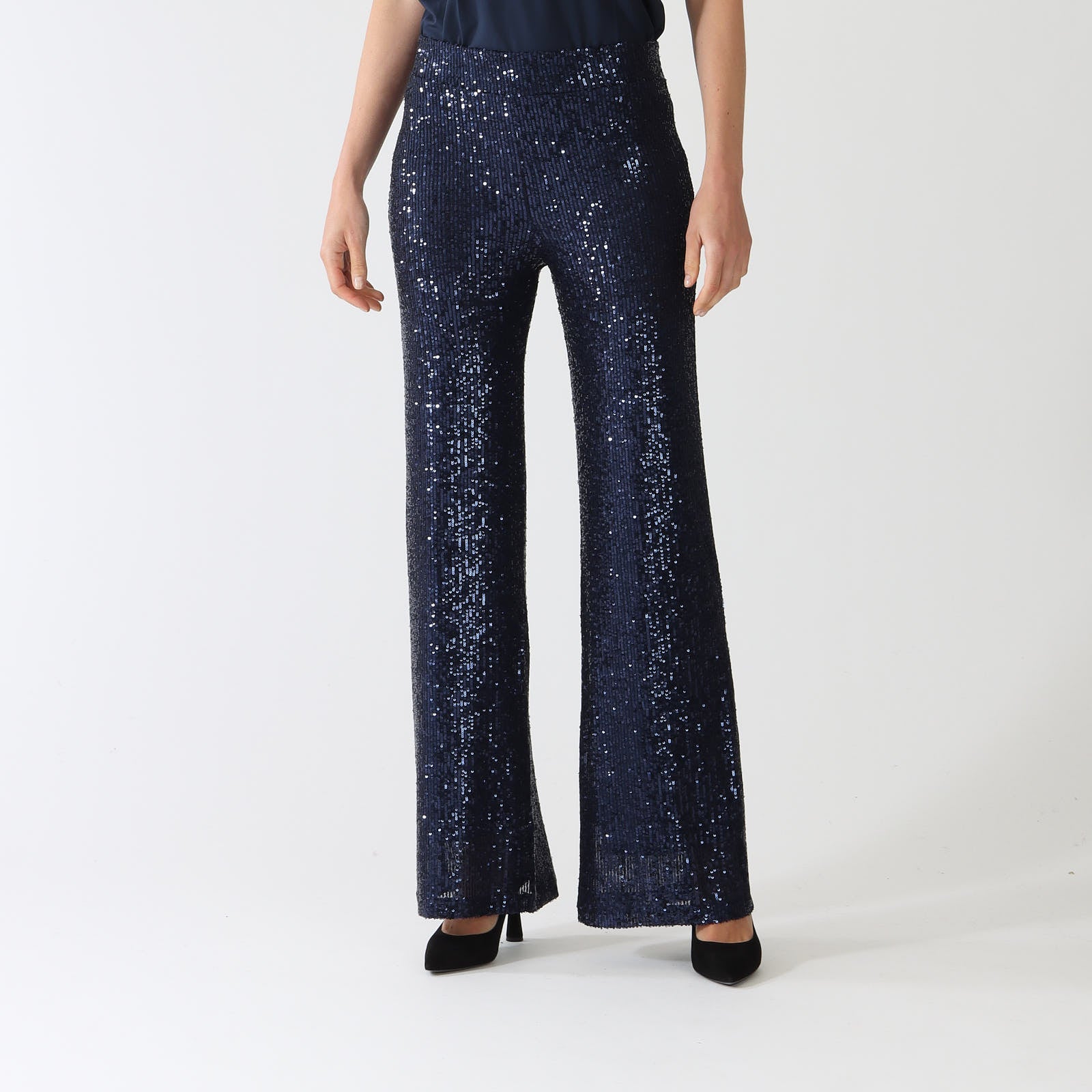 Venus Lentejuelas Navy Sequin Pants