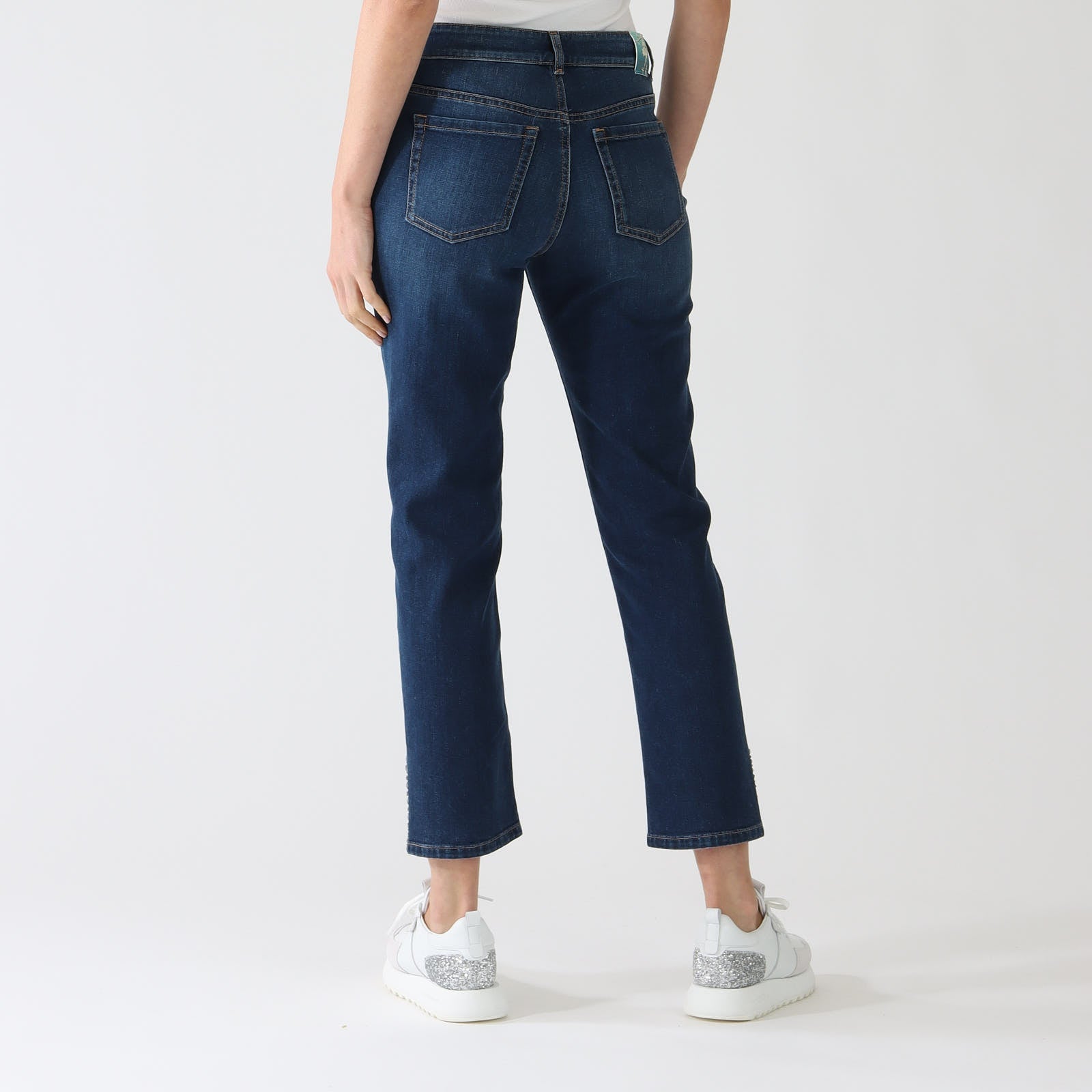 Vintage Indigo Sikar Washed Denim Slim Jeans