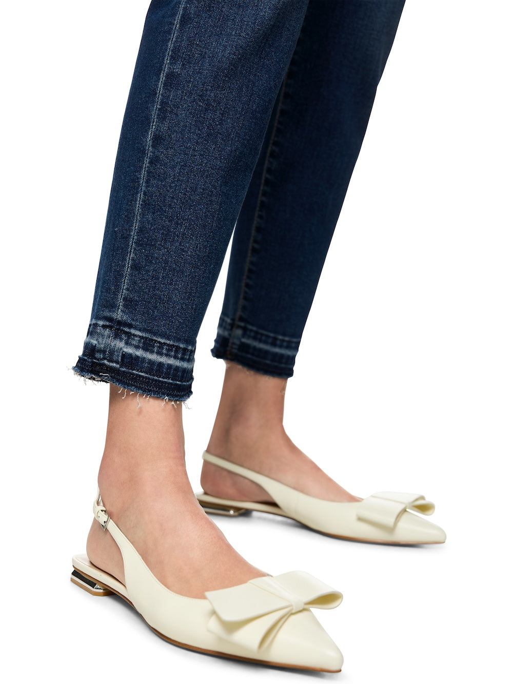 Vintage Indigo Silea Jeans With Raw Hems