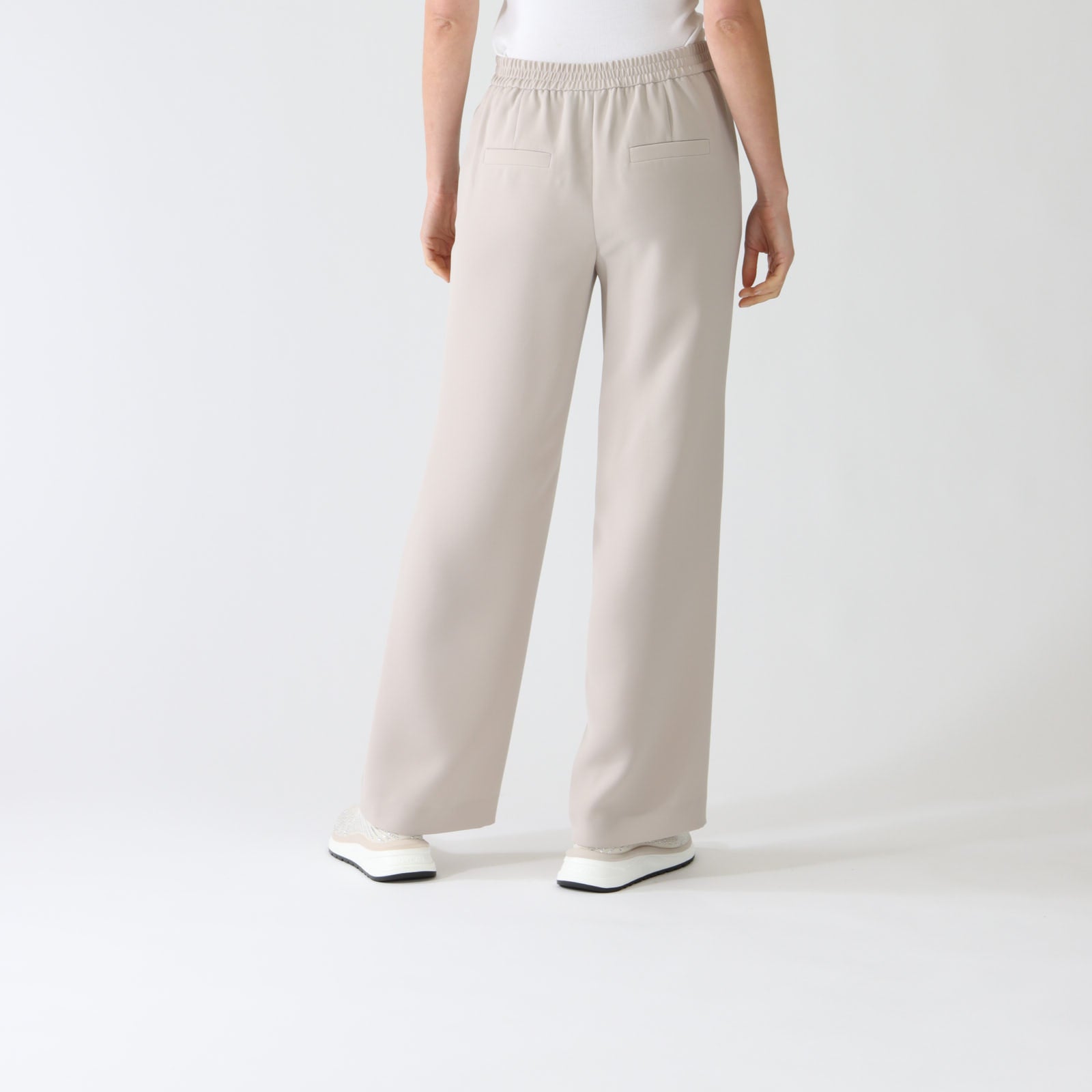 Warm Stone Wide Fit Washington Pants