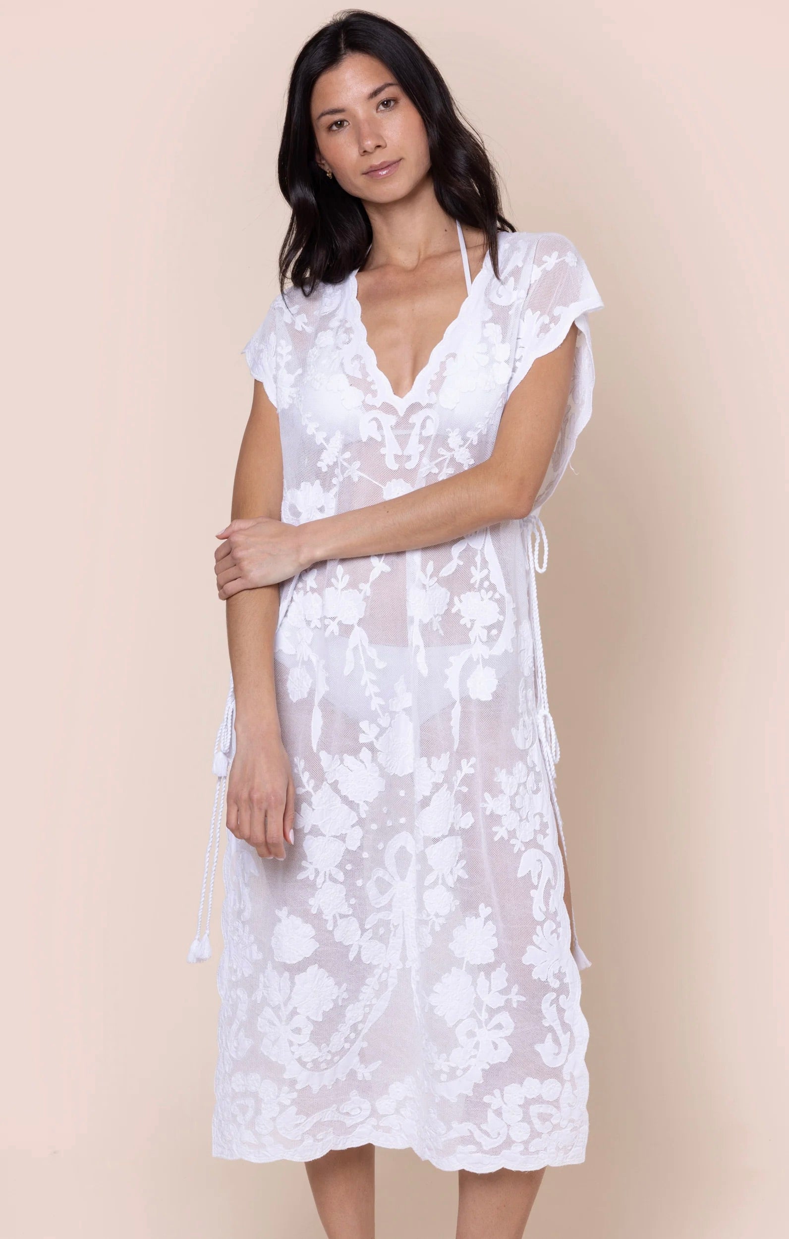 WhiteEmbroideredNetTieSideKaftan_White_4