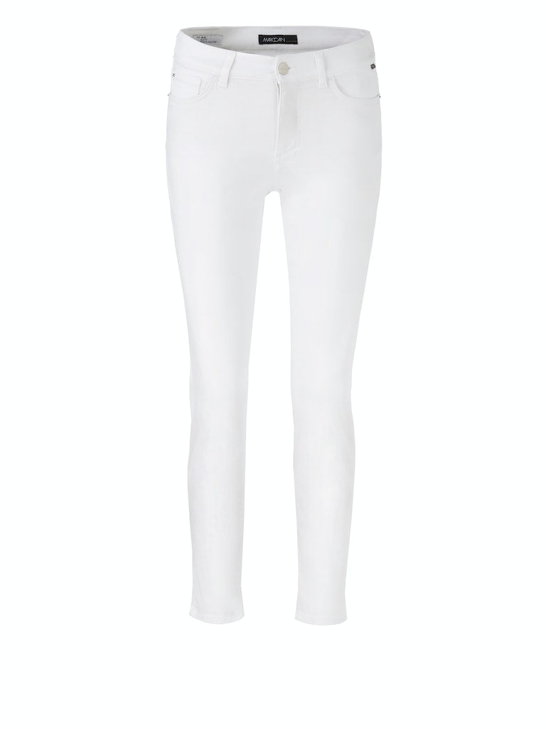 White Silea Stretch Cotton Jeans