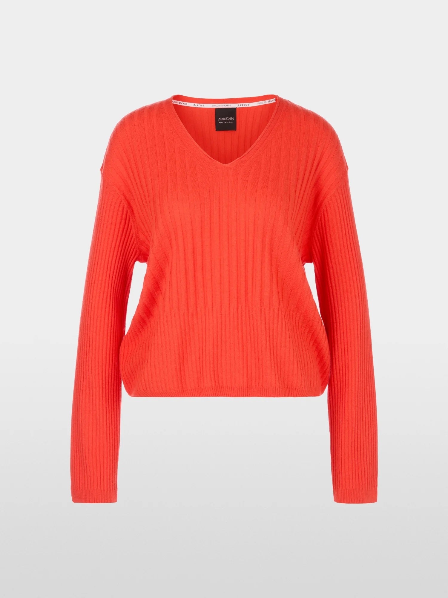 Campari Wool & Cashmere Blend Ribbed Sweater