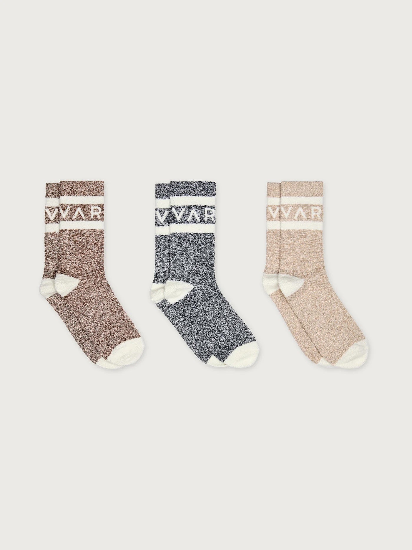 Acorn, Charocal & Sand Spencer 3 Pack Socks