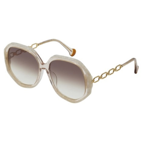 The Matriach Ivory Octagonal Sunglasses