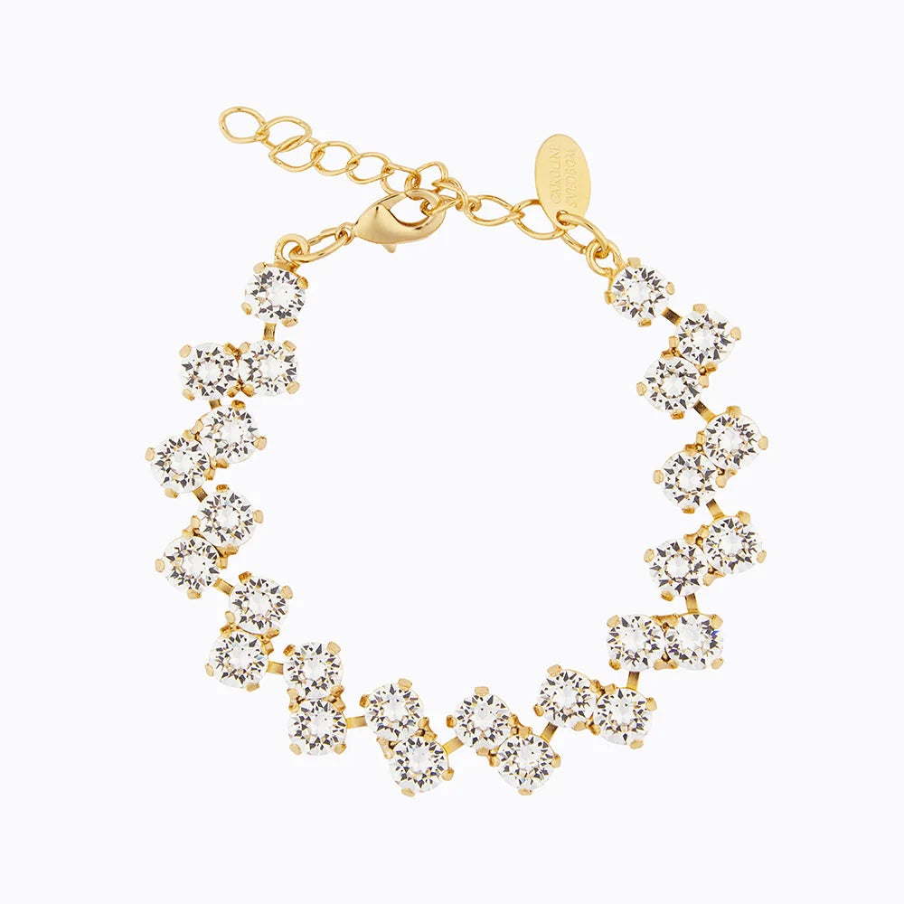 Gold Fiona Crystal Bracelet