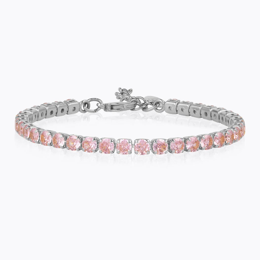 Rhodium Zara Rosaline Crystal Bracelet